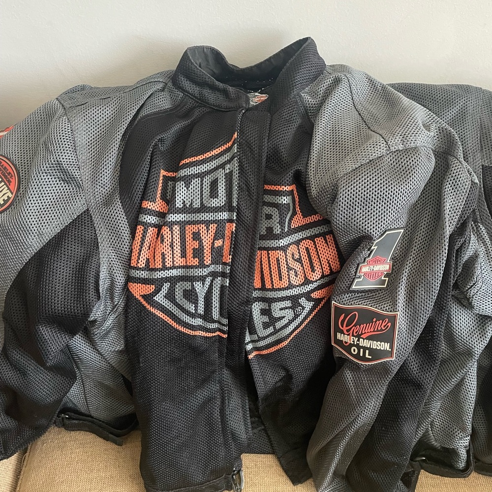 Harley-Davidson Black and Gray Jacket